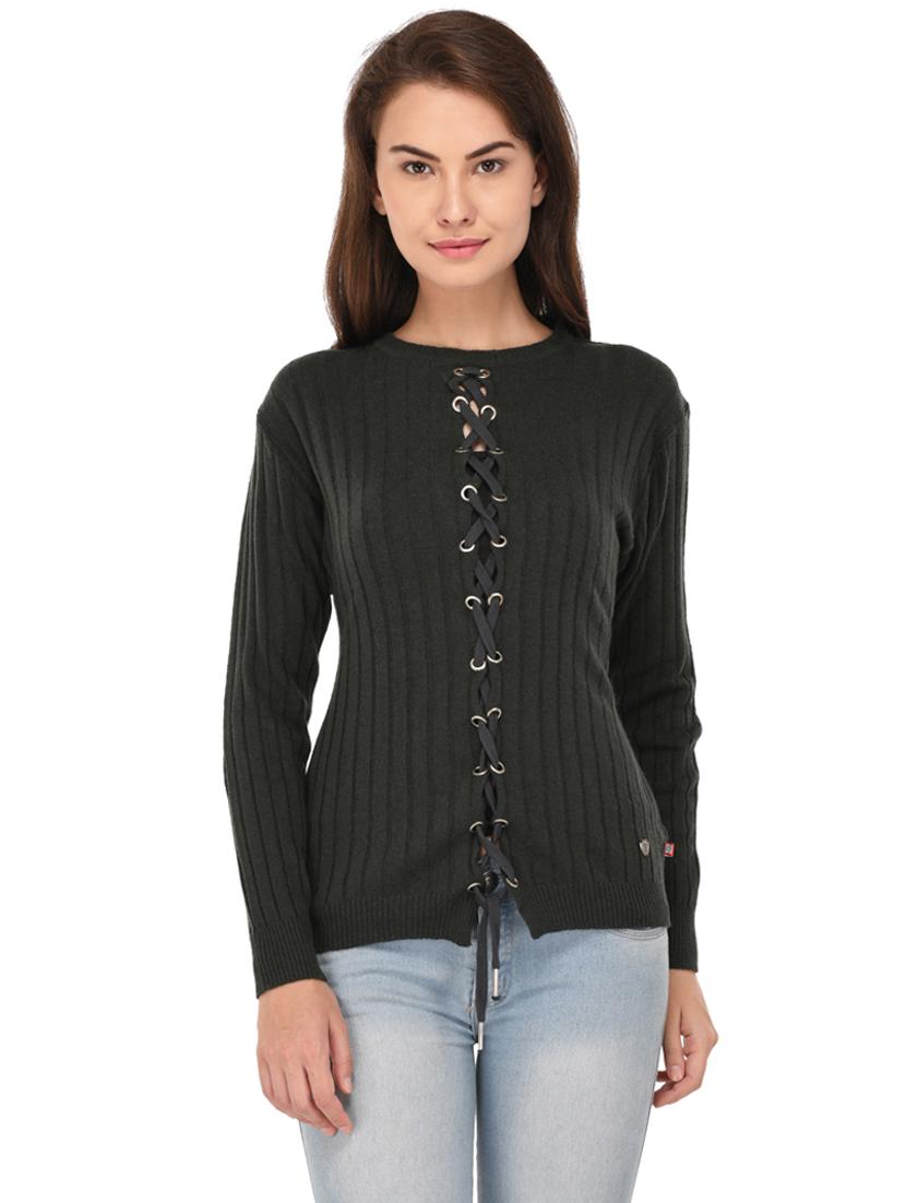 criss cross solid cardigan - 19694784 - Zoom Image - 0