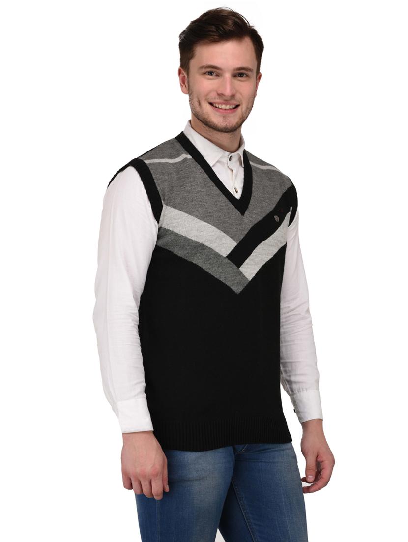 v neck color block pullover - 19694807 -  Standard Image - 1