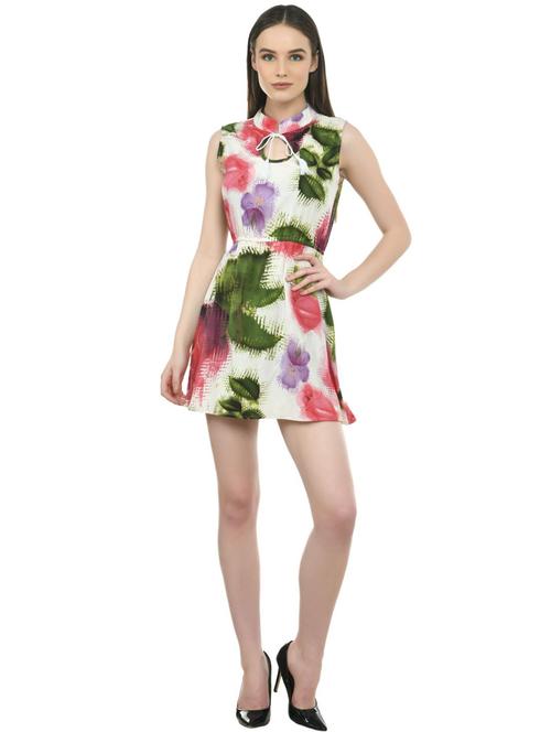 women's fit & flare floral dress - 19695600 -  Standard Image - 0
