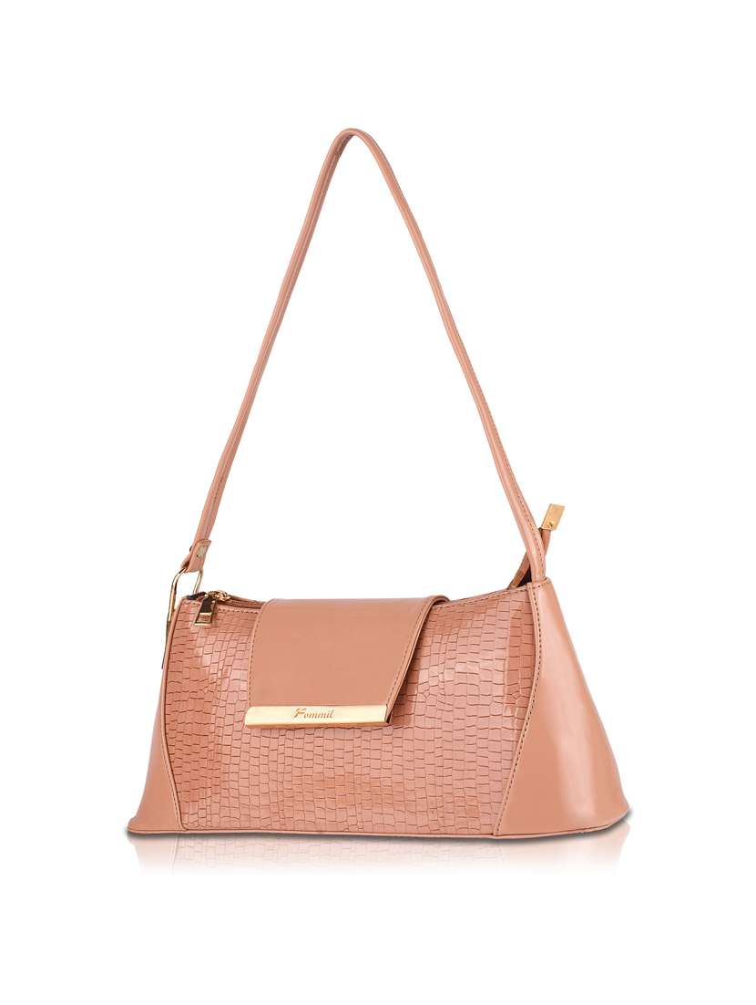 tan leatherette (pu) handbag - 19695695 - Standard Image - 4