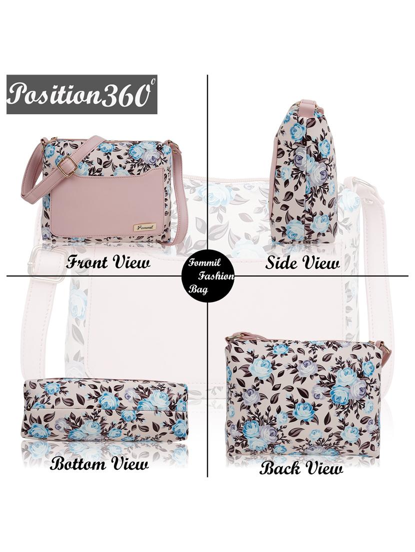 pink leatherette (pu) sling bag - 19695753 -  Standard Image - 1