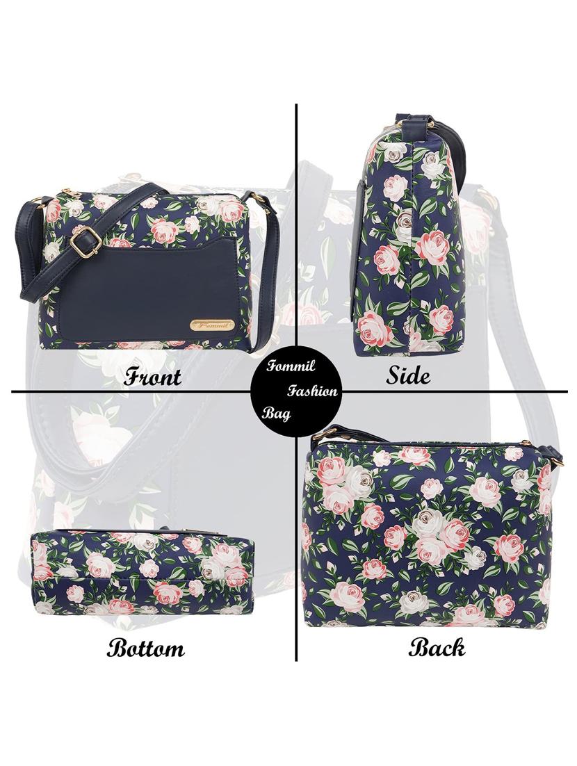blue leatherette (pu) sling bag - 19695754 -  Standard Image - 1