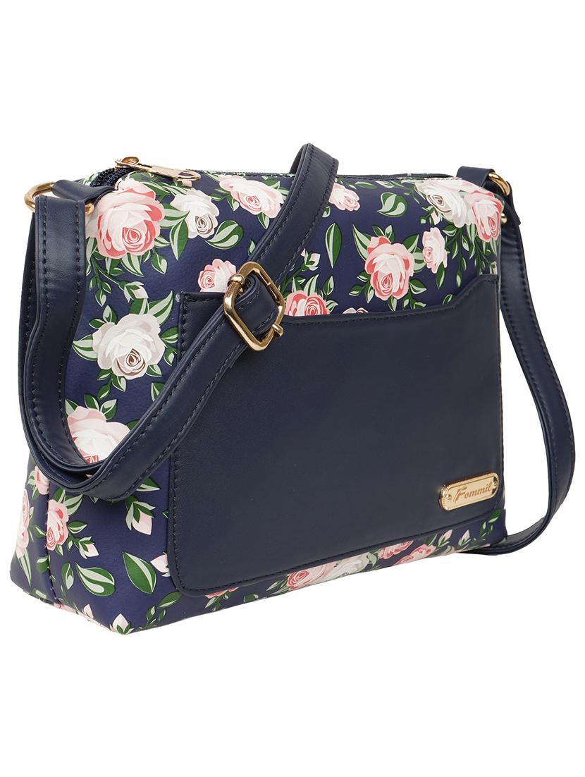 blue leatherette (pu) sling bag - 19695754 - Standard Image - 4