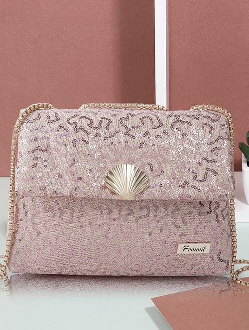 pink leatherette (pu) sling bag - 19695761 -  Standard Image - 0