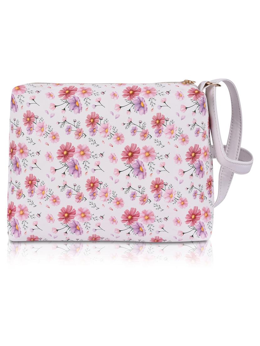 white leatherette (pu) sling bag - 19695766 -  Standard Image - 1