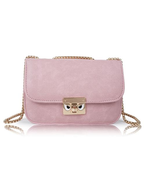 pink leatherette (pu) sling bag - 19695782 - Standard Image - 0