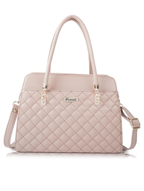 solid leatherette (pu) regular handbag - 19695822 - Standard Image - 0