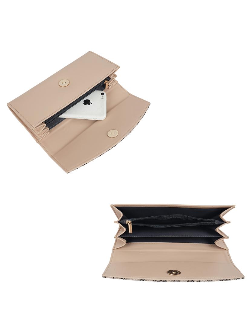 beige leatherette (pu) handbag - 19695834 - Standard Image - 4