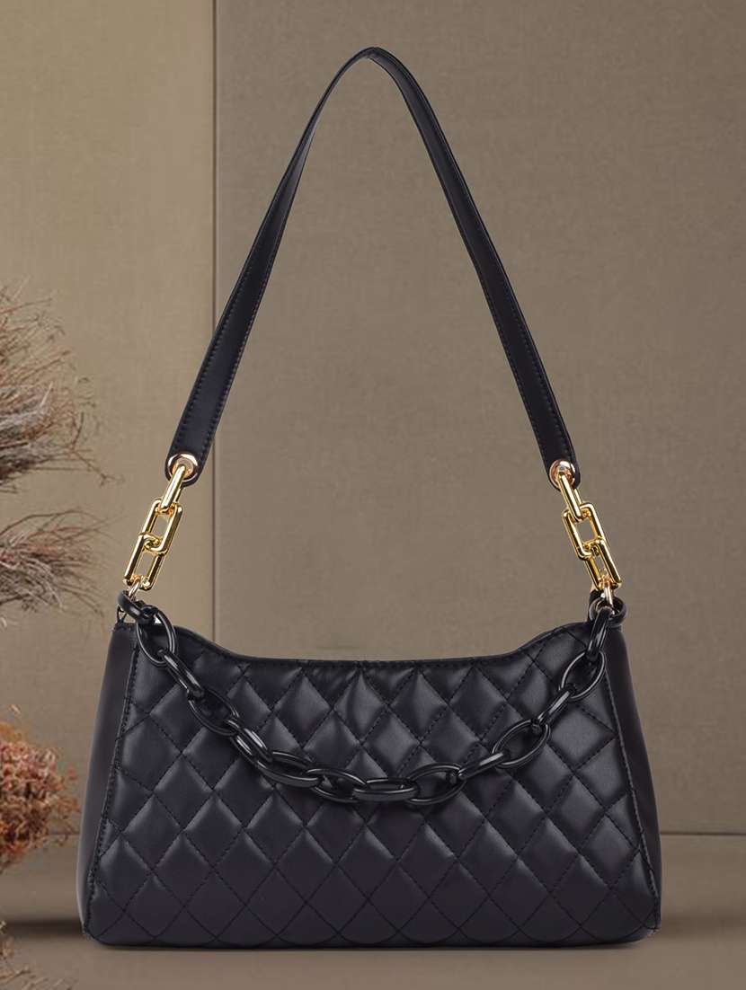 black leatherette (pu) handbag - 19695893 - Zoom Image - 0