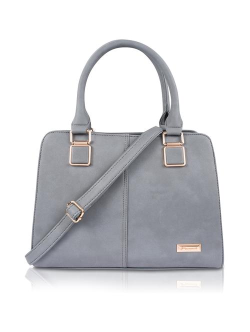 grey leatherette (pu) handbag - 19695908 - Standard Image - 0