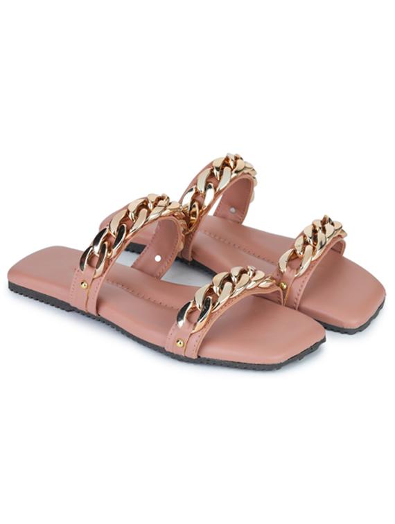 pink slip on flats - 19695970 -  Standard Image - 1