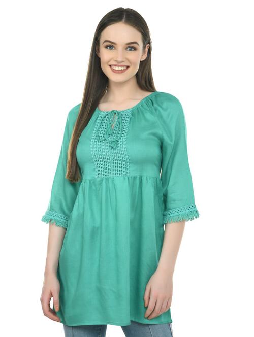 women's straight round neck top - 19696262 -  Standard Image - 0