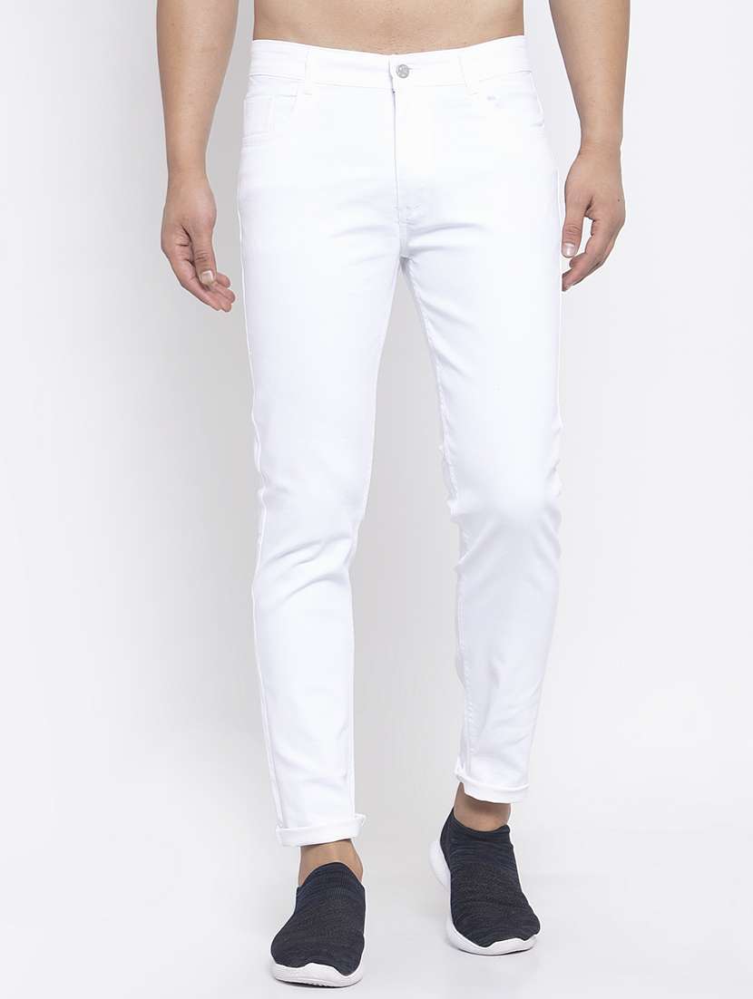 men solid slim fit plain jean - 19697411 - Zoom Image - 0