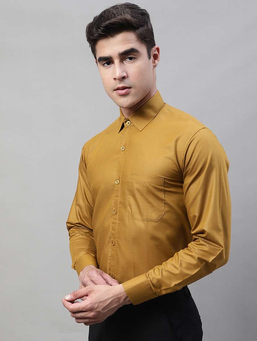 mens solids formal shirt