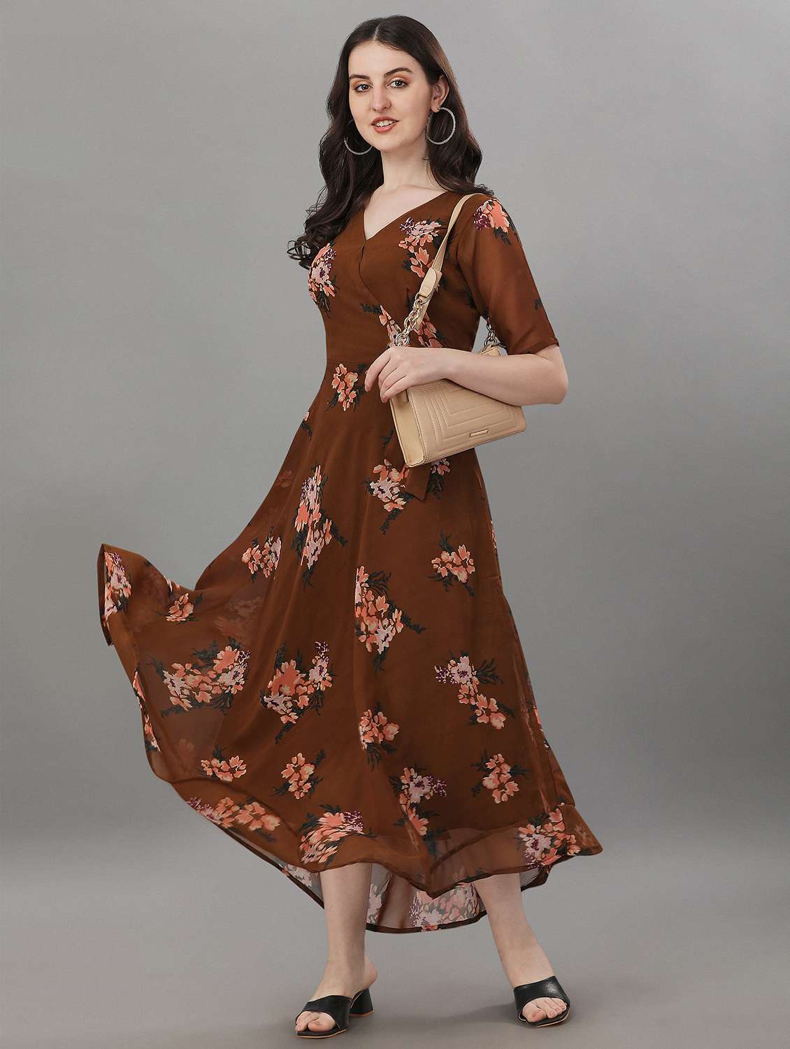 women's fit & flare floral dress