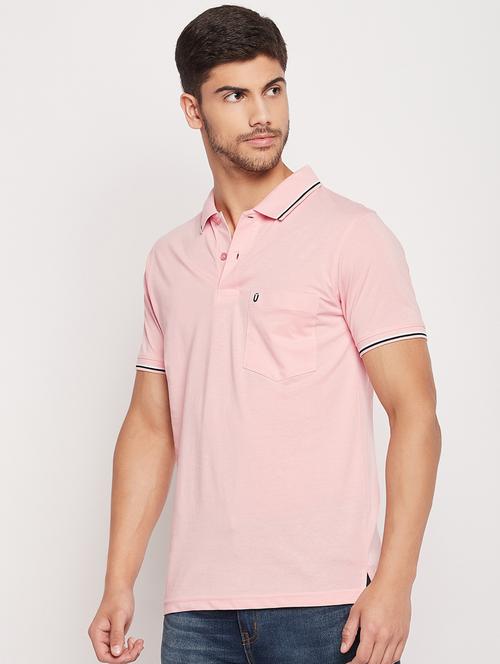 polo neck solid polo t-shirt - 19698746 - Standard Image - 0