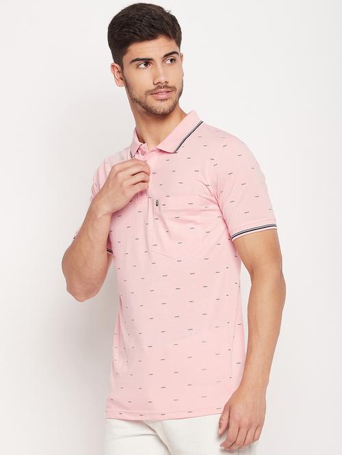 polo neck printed polo t-shirt - 19698755 - Standard Image - 0