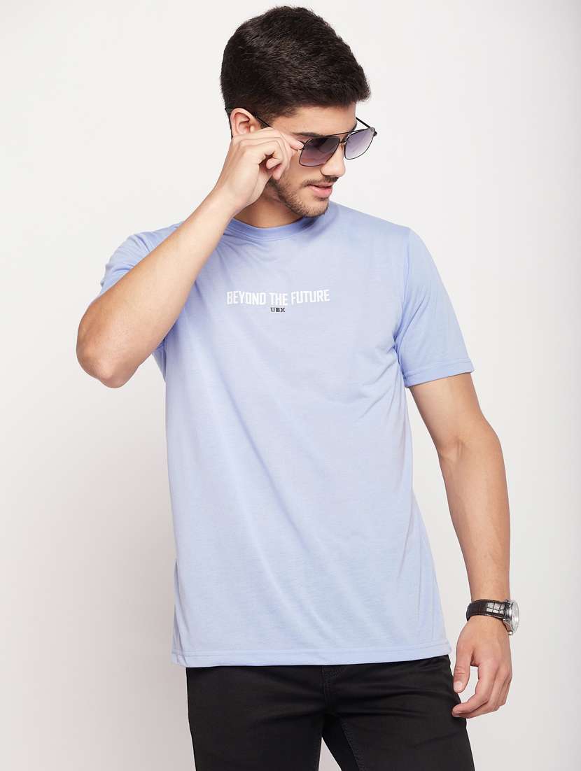 round neck printed regular t-shirt - 19698774 - Standard Image - 1
