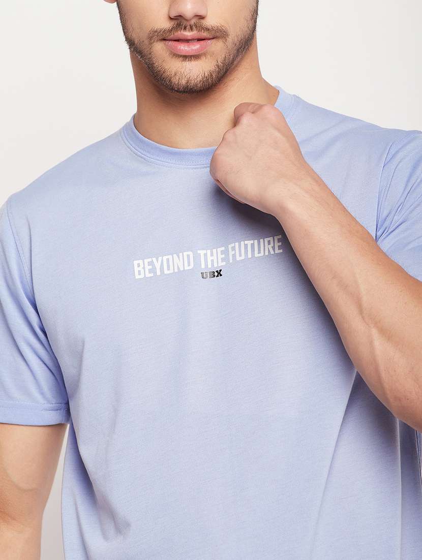 round neck printed regular t-shirt - 19698774 - Standard Image - 4