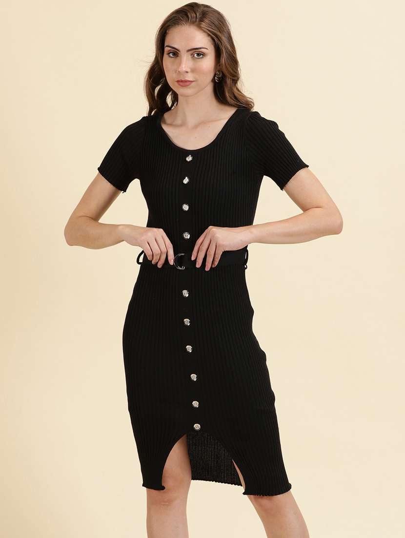women's bodycon solid dress