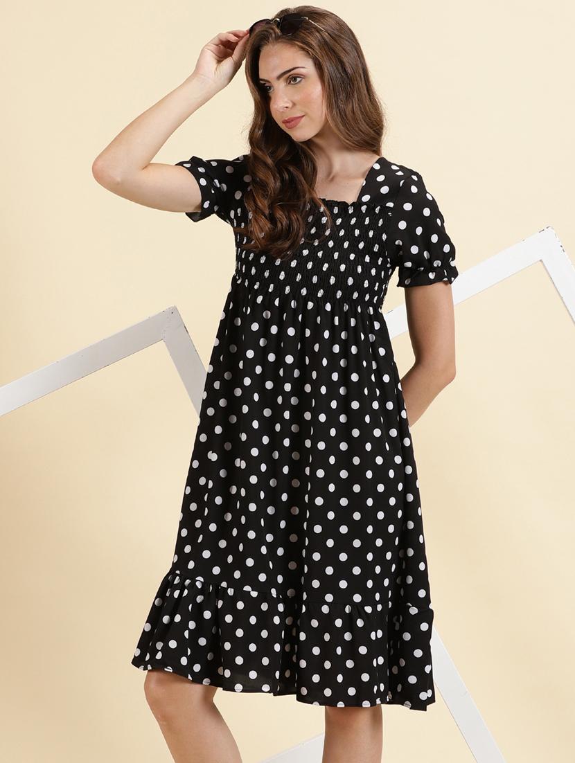 women's tiered dress geometric dress - 19698844 -  Standard Image - 1