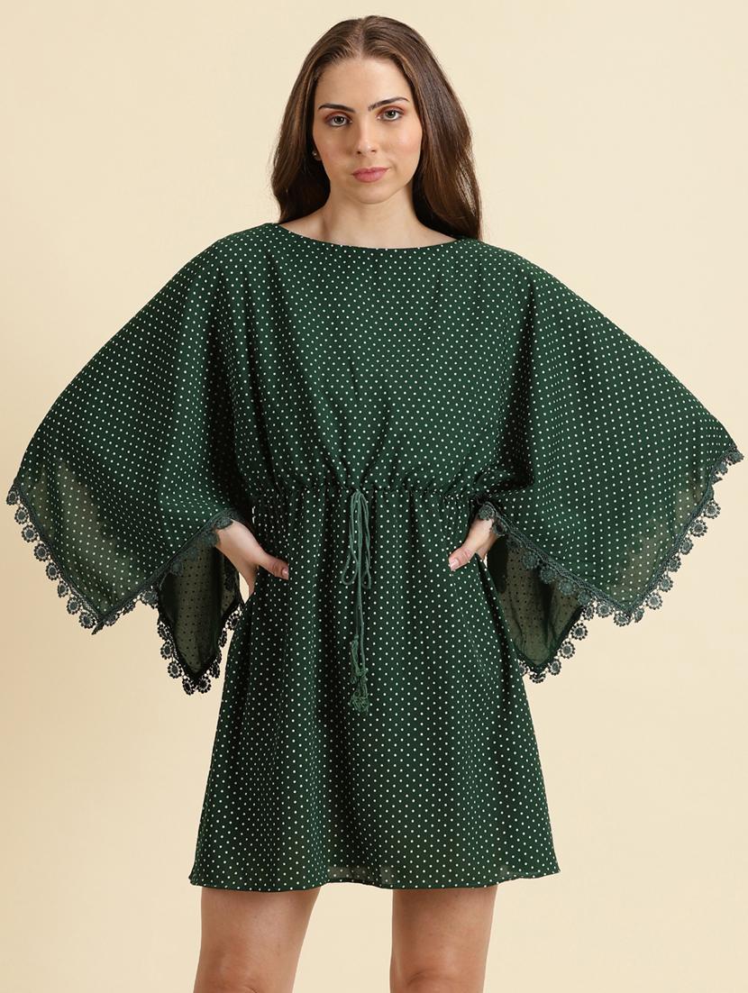 women's fit & flare self design dress - 19698851 -  Zoom Image - 0
