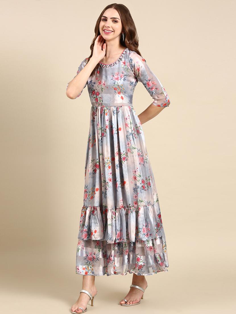 women's layered floral dress - 19698853 -  Standard Image - 1