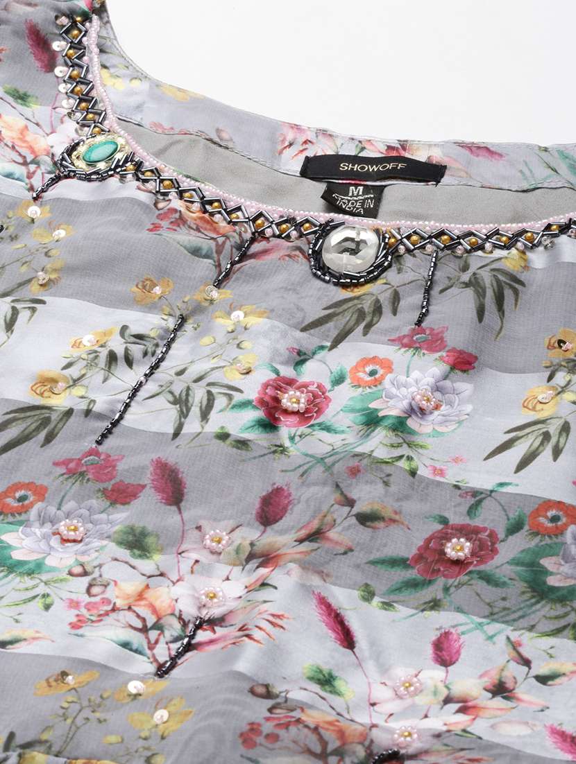 women's tiered dress floral dress - 19698855 -  Standard Image - 6