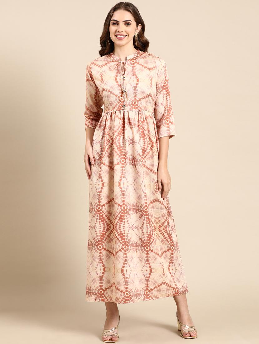 women's fit & flare solid dress - 19698857 -  Zoom Image - 0