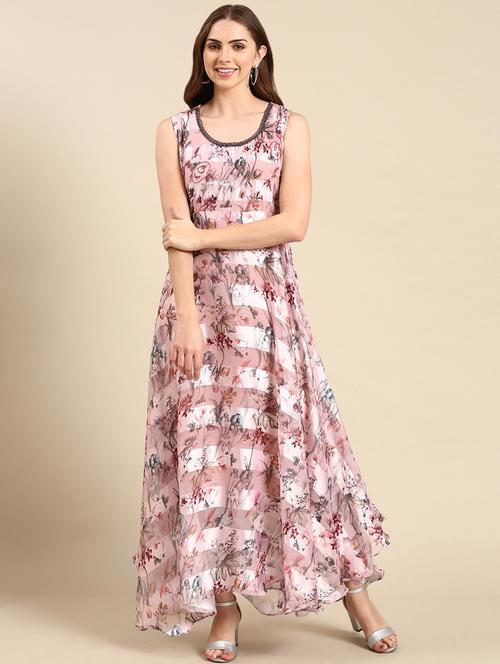 women's fit & flare floral dress - 19698858 -  Standard Image - 0