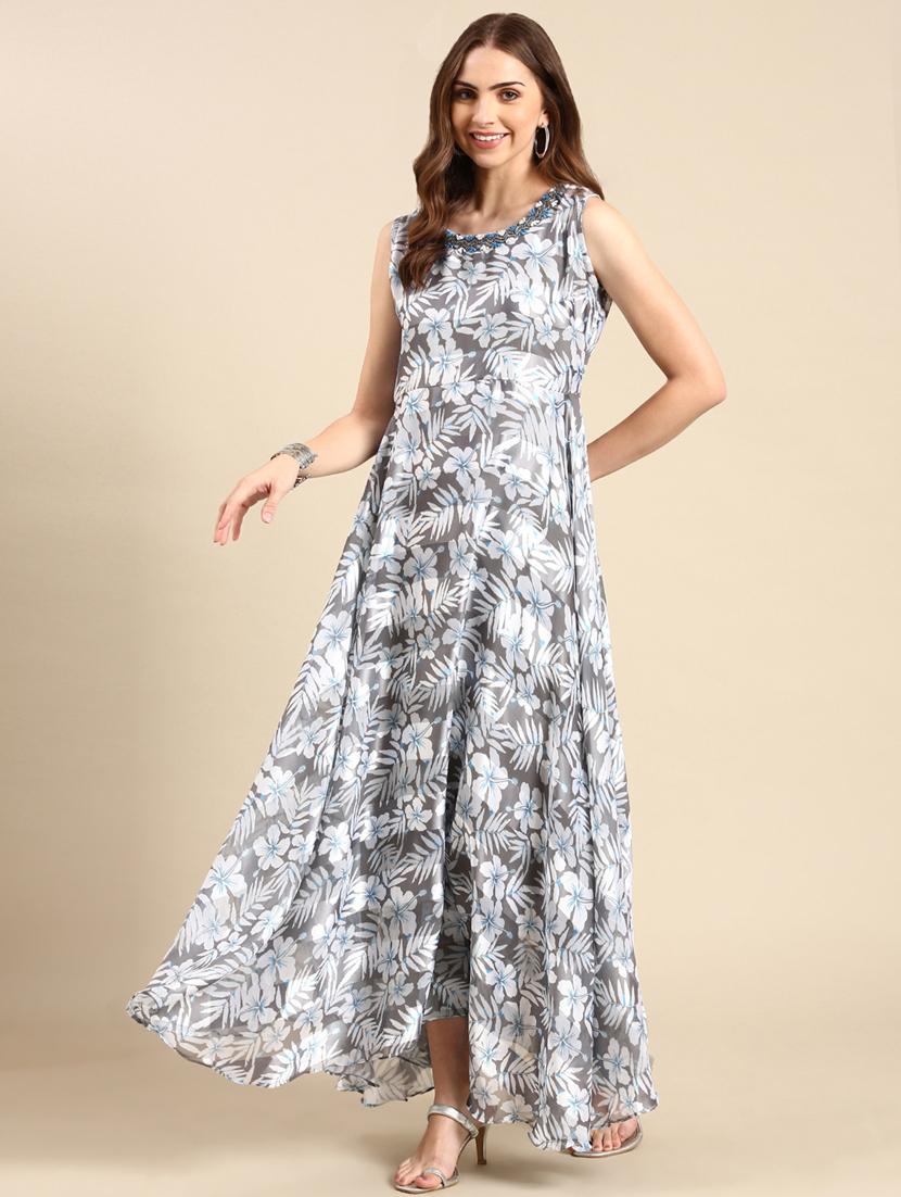 women's fit & flare floral dress - 19698862 -  Standard Image - 1