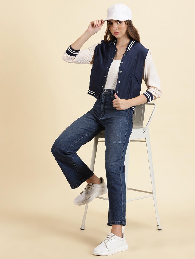 women mandarin collar regular jacket - 19698874 - Standard Image - 4