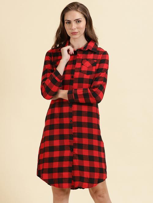women shirt collar checkered shirt - 19698879 -  Standard Image - 0