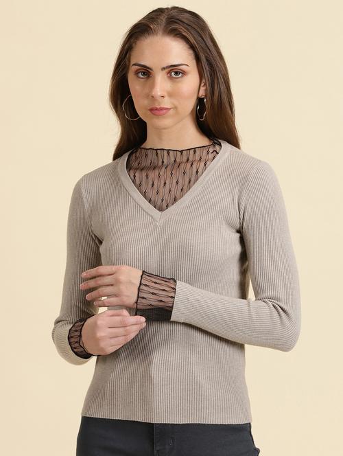 women's straight high neck top - 19698930 -  Standard Image - 0