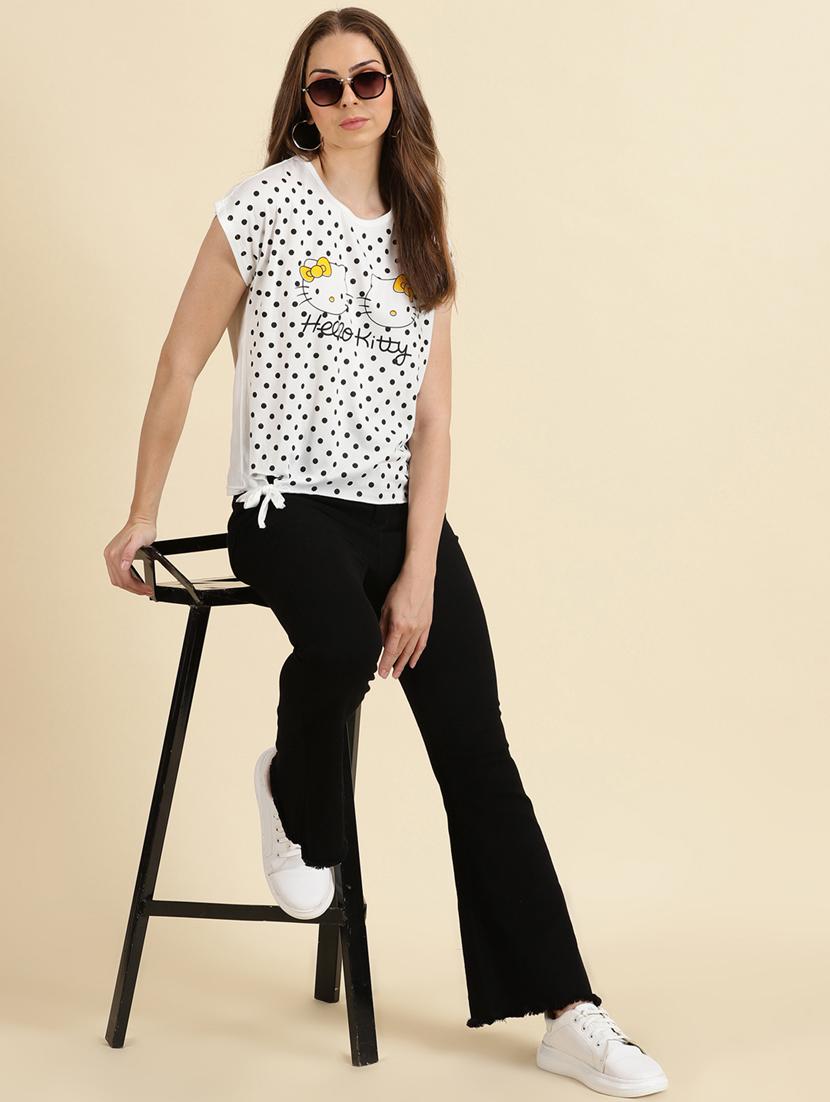 women's straight crew neck top - 19698969 - Standard Image - 4
