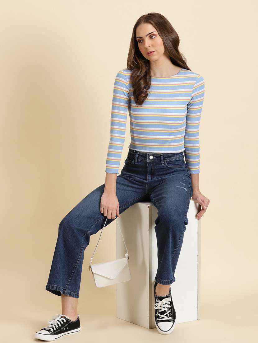 women's crop boat neck top - 19699041 -  Standard Image - 4