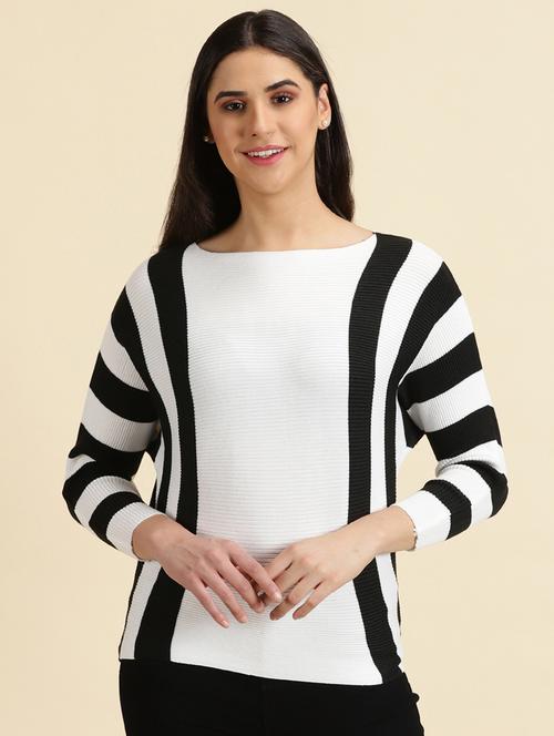 women's straight boat neck top - 19699057 - Standard Image - 0