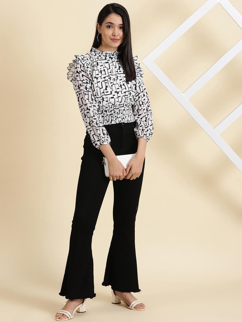 women's peplum mock neck top - 19699128 - Standard Image - 4