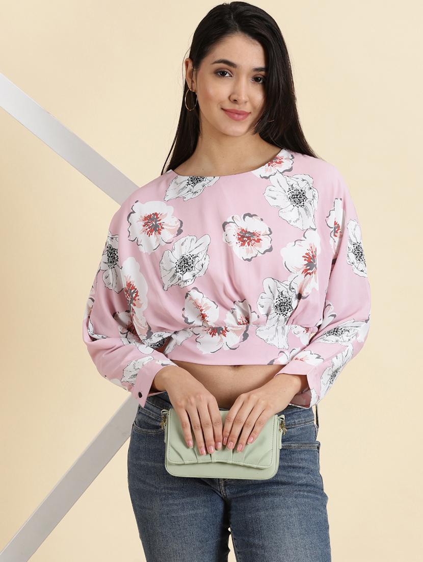 women's crop boat neck top - 19699172 -  Standard Image - 1