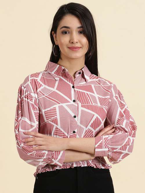 women's straight collared top - 19699179 -  Standard Image - 0