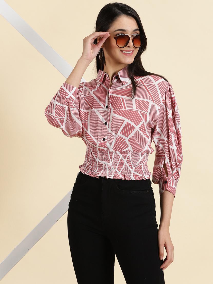 women's straight collared top - 19699179 -  Standard Image - 1