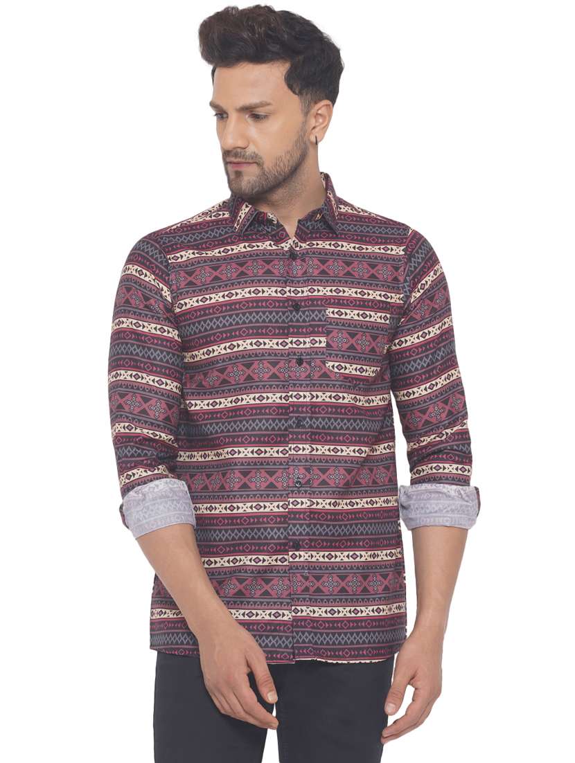 mens aztec casual shirt