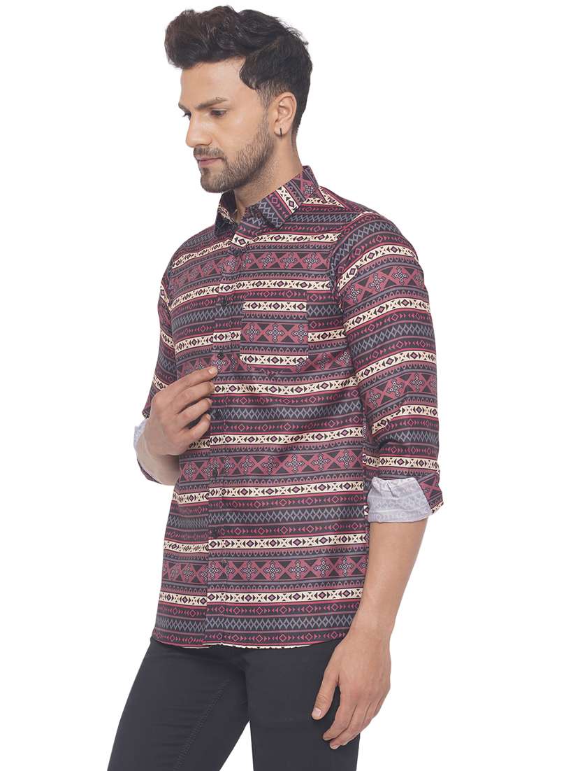 mens aztec casual shirt - 19699206 -  Standard Image - 1