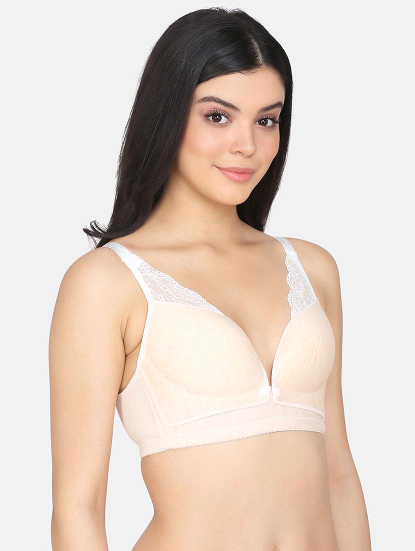 beige nylon maternitynursing bra - 19699266 - Standard Image - 1