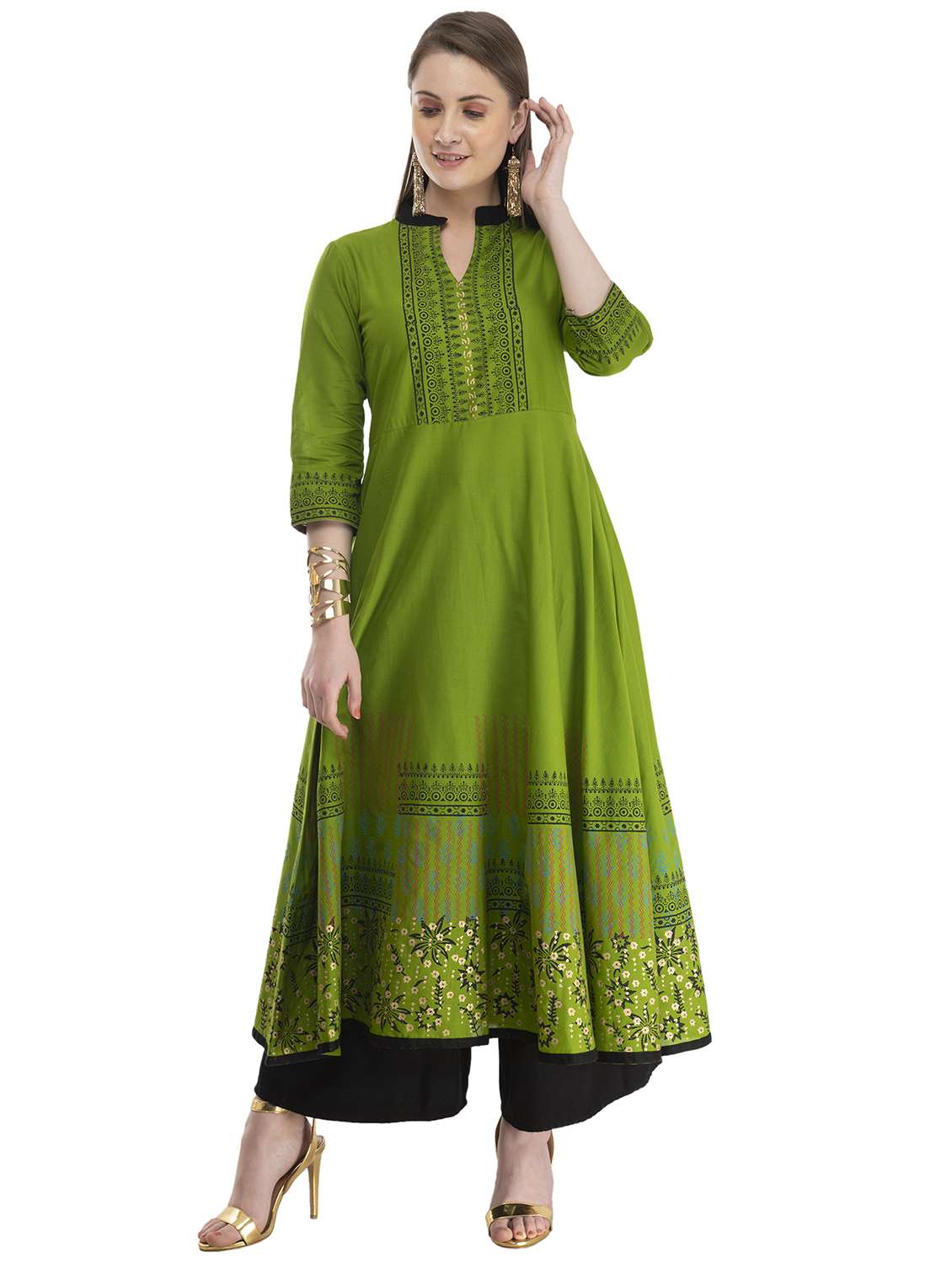 women's flared kurta
