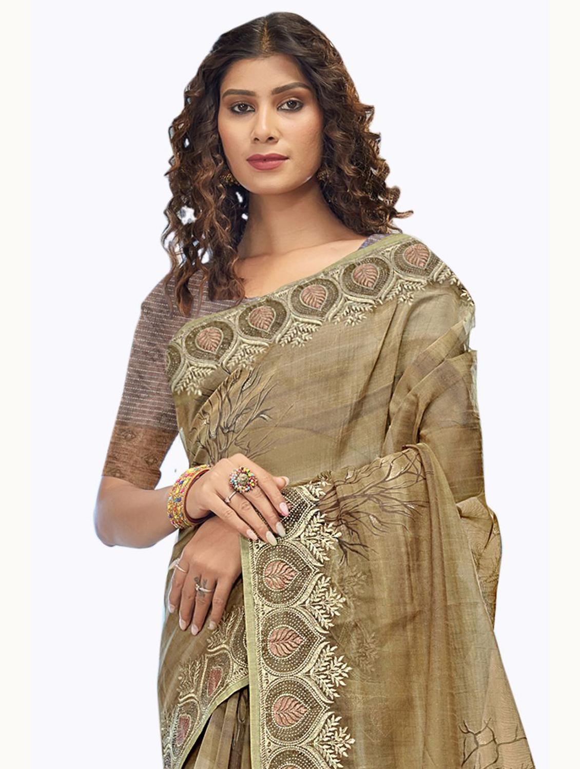 self designed woven saree with blouse - 19700023 -  Standard Image - 1