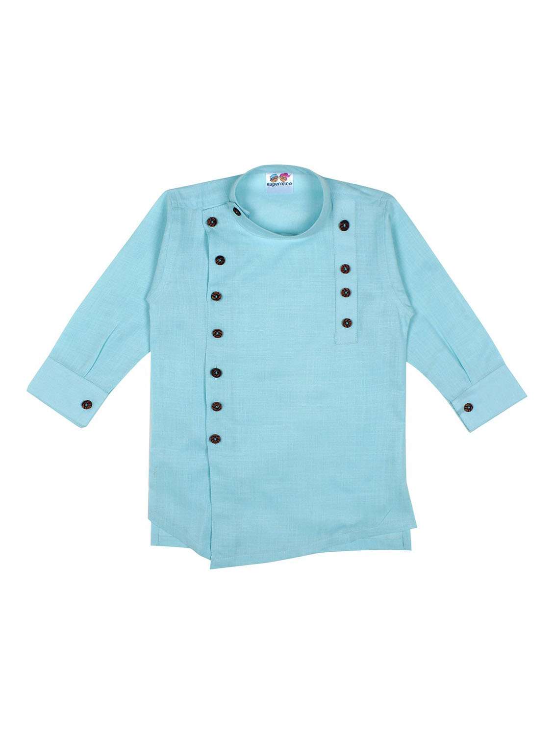 boys solid kurta set - 19701212 -  Standard Image - 1
