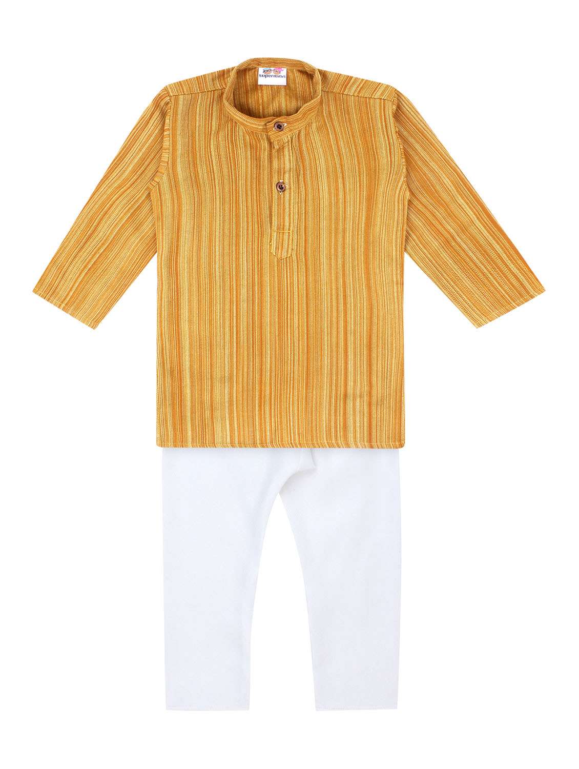 mandarin neck stripes kurta set