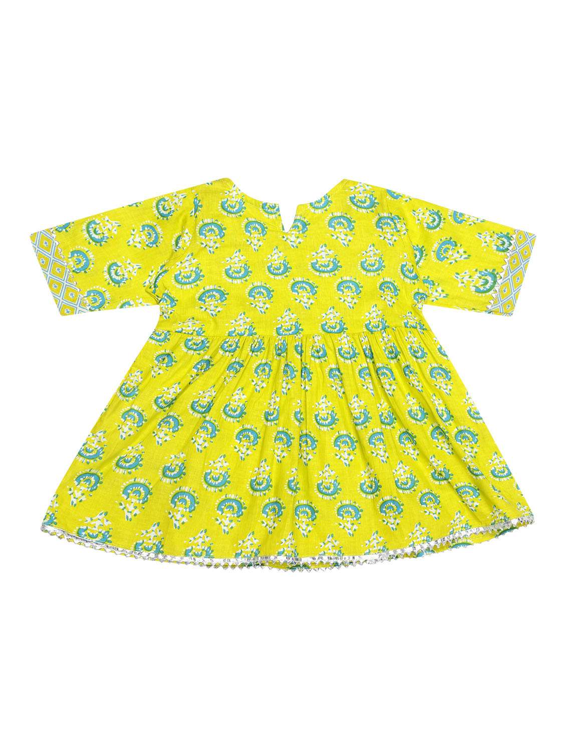 green printed kurta sharara set - 19701261 - Standard Image - 1