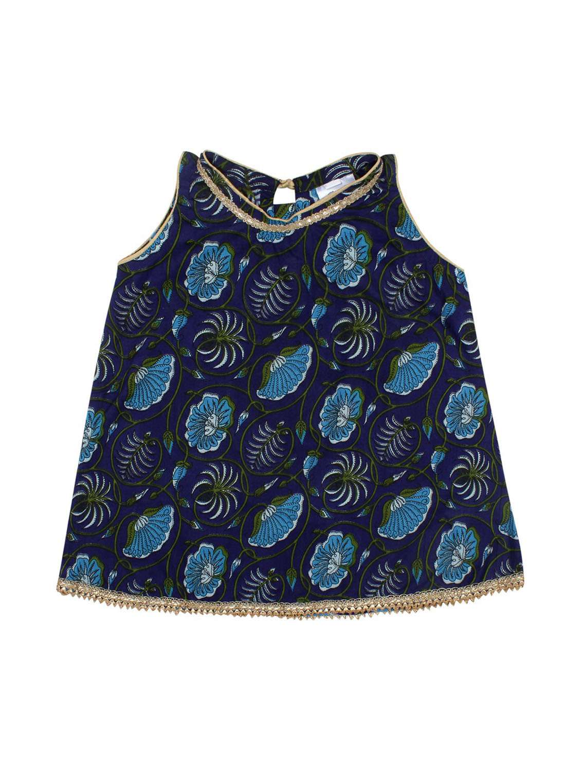 dark blue printed kurta salwar set  - 19701280 -  Standard Image - 1